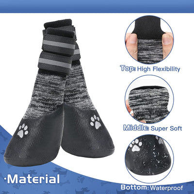 Socks for the Dog Anti-Slip Dog Socks with Adjustable Strap for Indoor Hardwood Traction Control